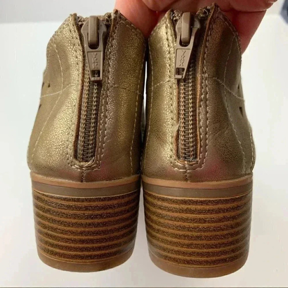 New Sonoma ankle booties 7.5 Cloris gold metallic - Picture 8 of 11